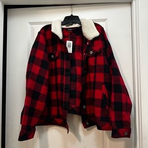 Torrid size 4 Flannel fall jacket